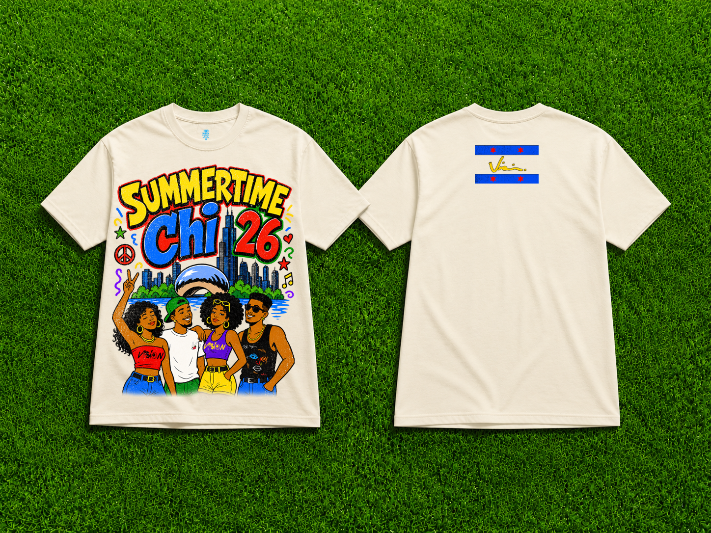 VI$ION "SUMMERTIME CHI 26" Relaxed fit tee (UNISEX)
