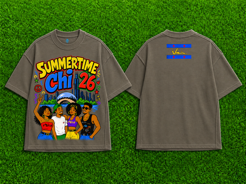VI$ION "SUMMERTIME CHI 26" MID LENGTH (CROPPED) TEE