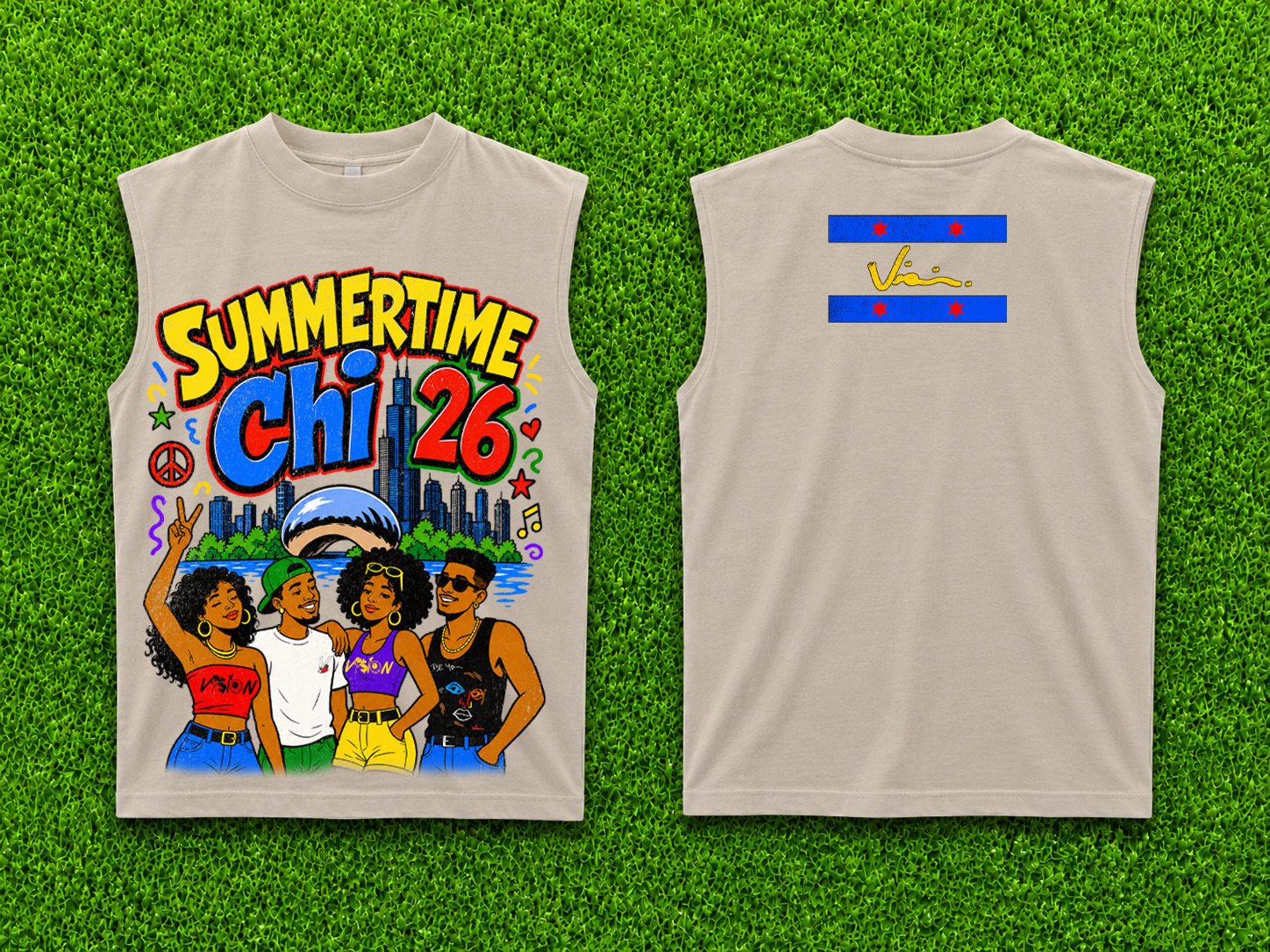 VI$ION "SUMMERTIME CHI 26" MENS TANK TOP